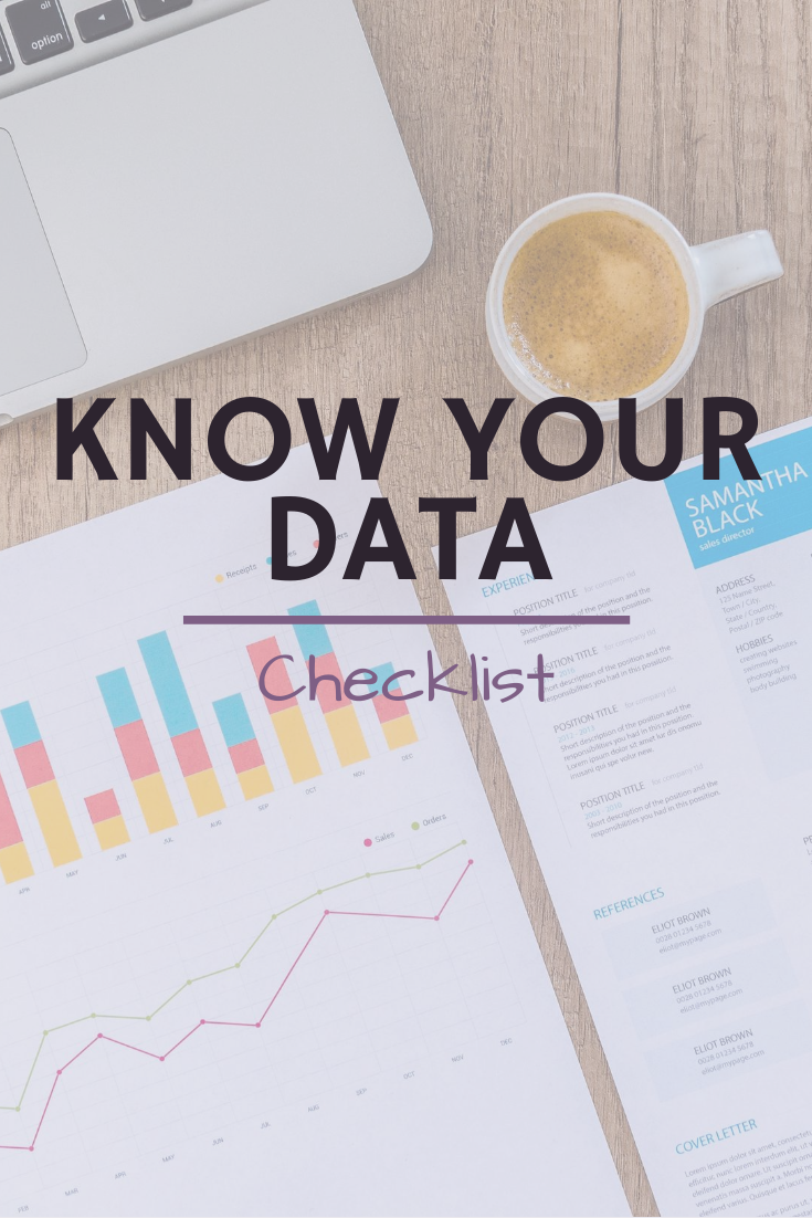 Know Your Data Checklist